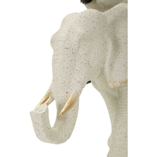 Statuette en polyrésine Femme africaine sur éléphant - 7