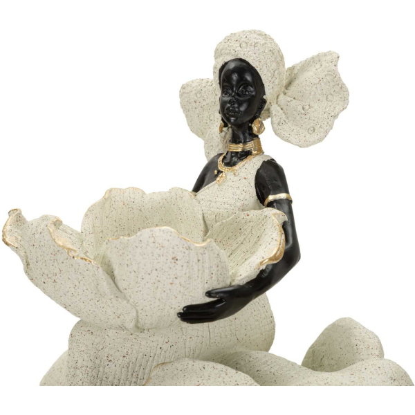 Statuette en polyrésine Femme africaine sur éléphant - 6