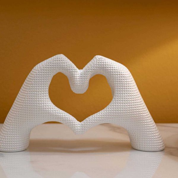 Statuette en polyrésine Hands lover 25 x 7.5 x 13.5 cm - MAURO FERRETTI