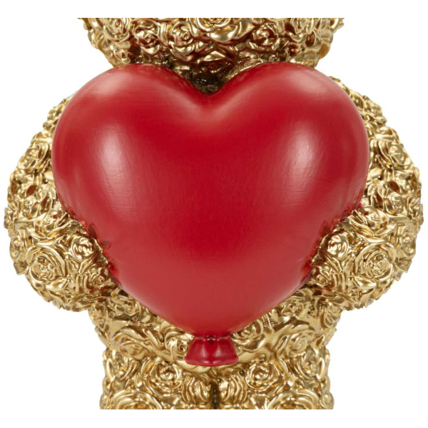 Statuette en polyrésine Ours avec coeur Teddy - 6