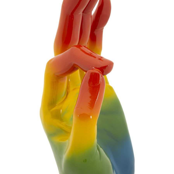 Statuette en polyrésine Rainbow hand - 7