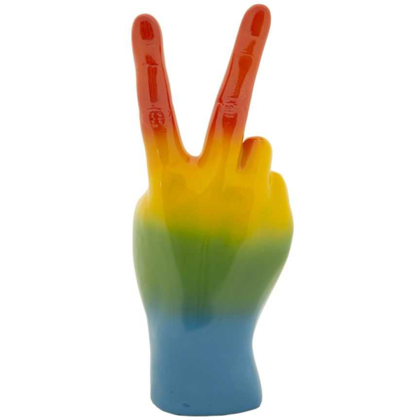 Statuette en polyrésine Rainbow hand - 5