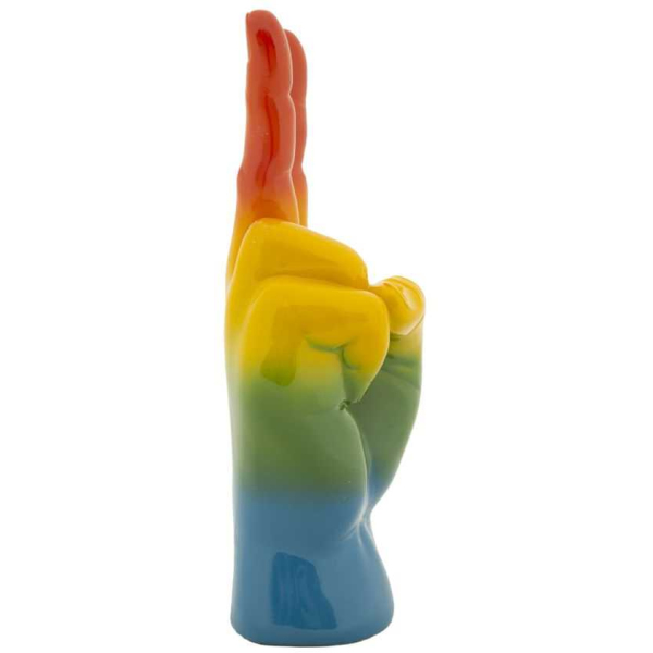 Statuette en polyrésine Rainbow hand - 6