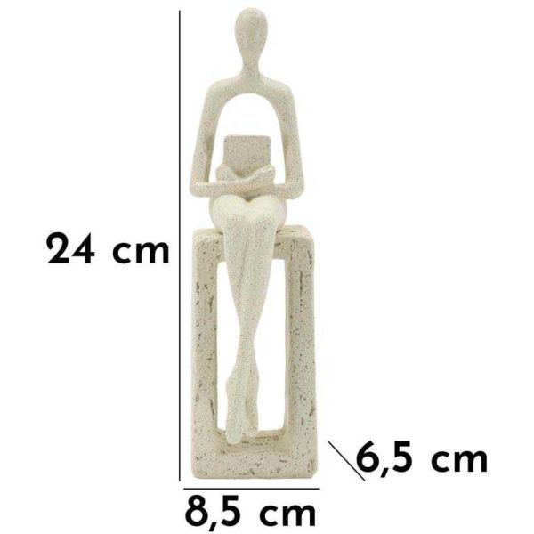 Statuette en polyrésine Single stons 8.5 x 6.5 x 24 cm - MAU-0597