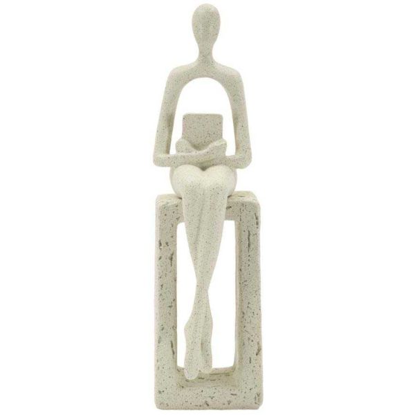 Statuette en polyrésine Single stons 8.5 x 6.5 x 24 cm