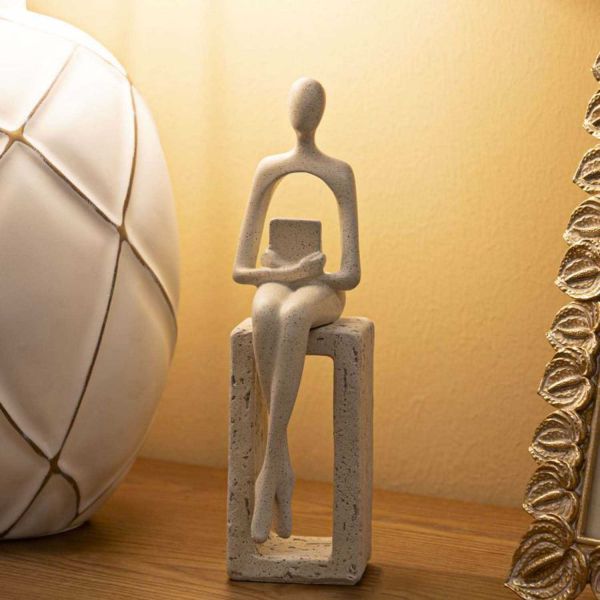 Statuette en polyrésine Single stons 8.5 x 6.5 x 24 cm - MAURO FERRETTI