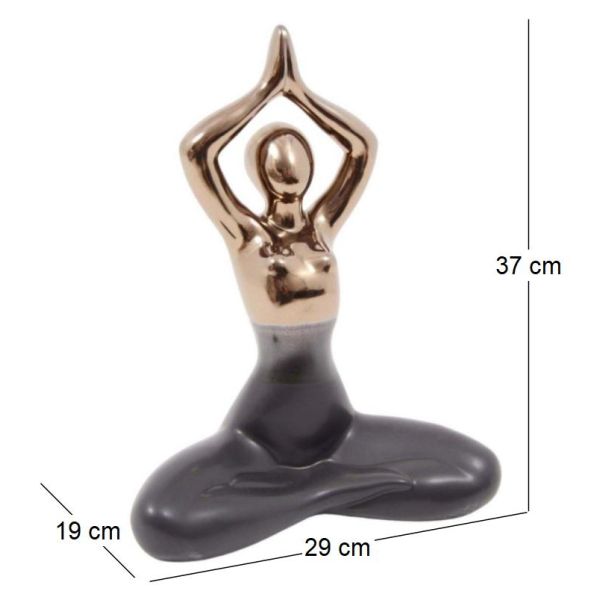 Statuette yoga en céramique Zoya - 8