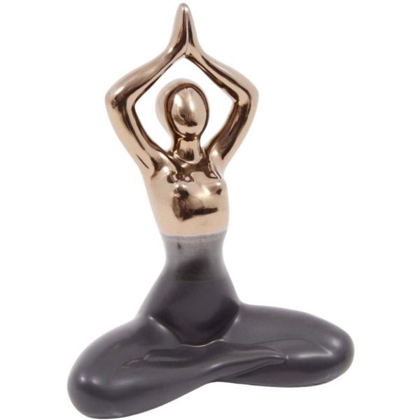 Statuette yoga en céramique Zoya