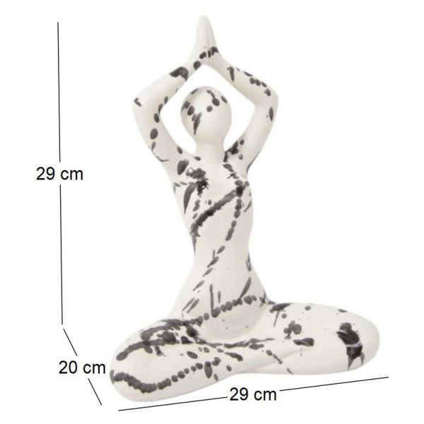 Statuette yoga en céramique Zoya  splash - 8