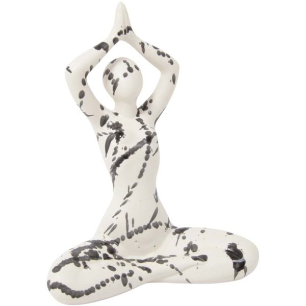 Statuette yoga en céramique Zoya  splash