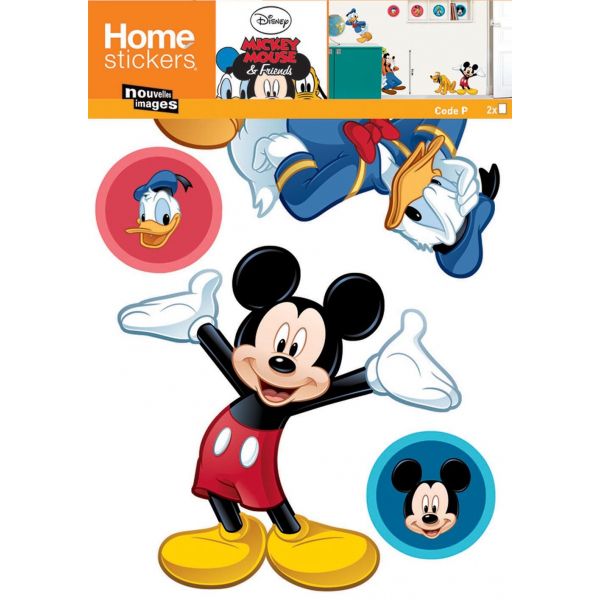 Sticker mural Mickey et 3 copains