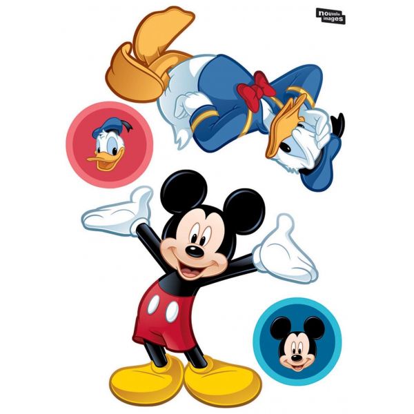 Sticker mural Mickey et 3 copains - LAA-0169