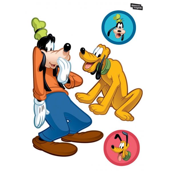 Sticker mural Mickey et 3 copains - NOUVELLES IMAGES