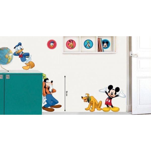 Sticker mural Mickey et 3 copains - 22,90
