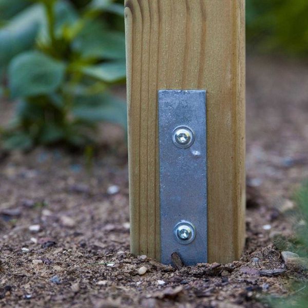 Structure de jeux en bois avec balançoire double Lucas - 5