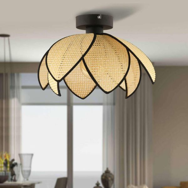 Supension en métal et PVC Fleuri - HANAH HOME