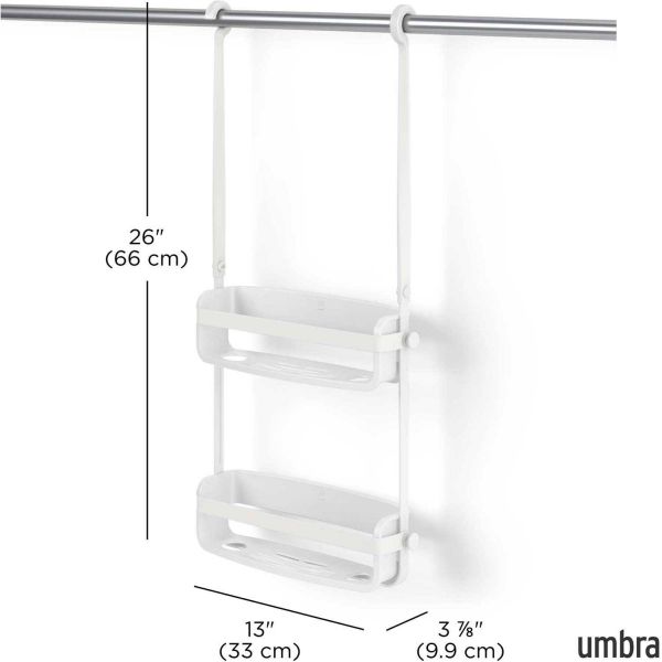Support accessoires de douche 2 étagères Flex - UMB-0424