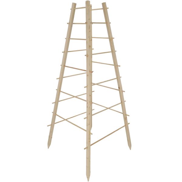 Support en bois de pin pour plantes 4 piquets - 35,90