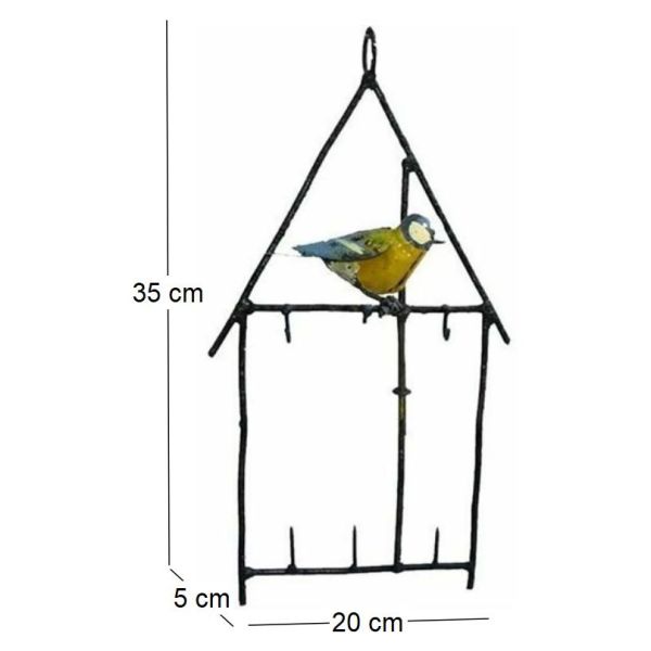 Support boule de graisse maison avec mésange - ARR-0135
