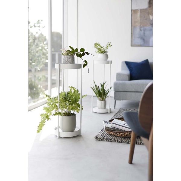 Support 2 niveaux pour plantes sur roulettes - 77,35