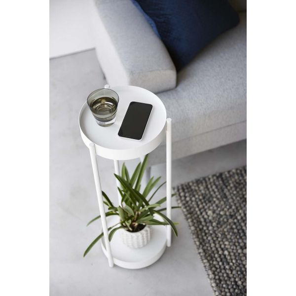 Support 2 niveaux pour plantes sur roulettes - 6