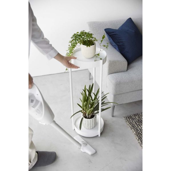 Support 2 niveaux pour plantes sur roulettes - 7