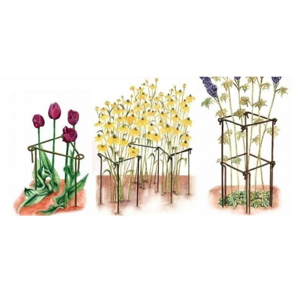 Support à plantes en acier (Lot de 6) - HAR-0106