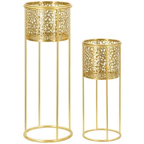 Support à plantes en métal Nat (Lot de 2)