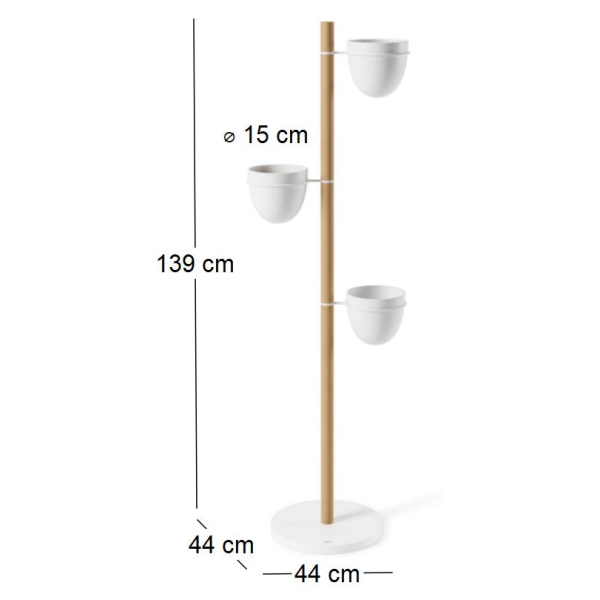 Support à plantes 3 pots Floristand - 6