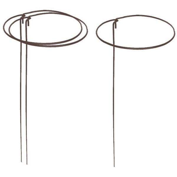 Support à plantes rond en acier 20 cm (Lot de 3)