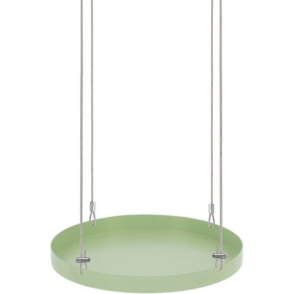 Support à plantes rond à suspendre vert - ESS-1223