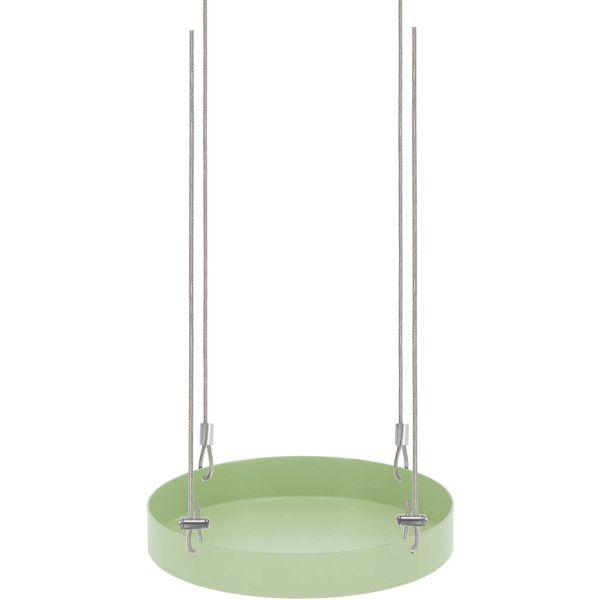 Support à plantes rond à suspendre vert - ESS-1222