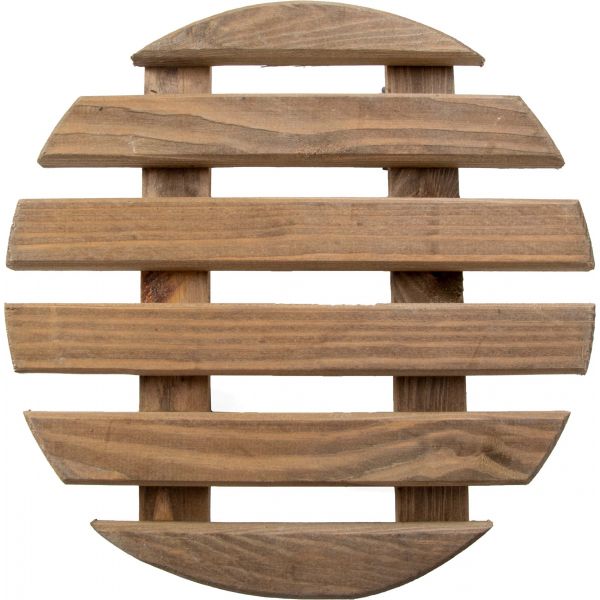 Support à roulettes en bois pour plantes d'intérieur - ESS-1299