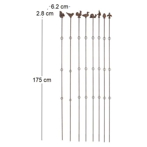 Supports à plantes verticaux (Lot de 8) - ESS-0984