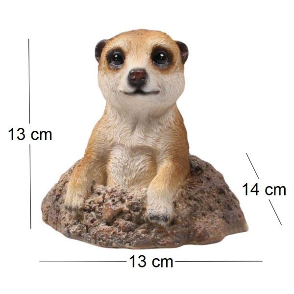 Suricate sortant de terre en résine - Farmwood animals