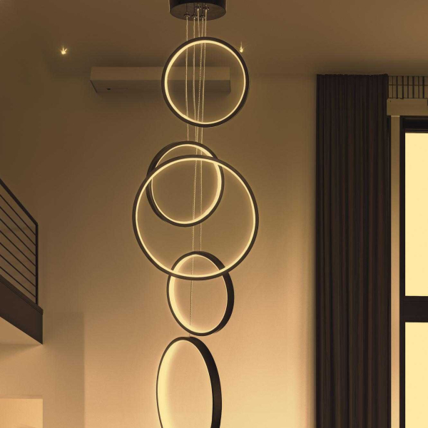 Suspension LED anneaux design Entryway - 99,90