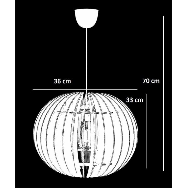 Suspension en MDF Big Sphere - ASI-0984