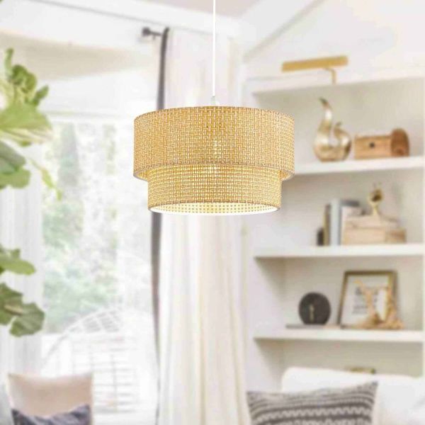 Suspension en PVC tressé Binki - HANAH HOME