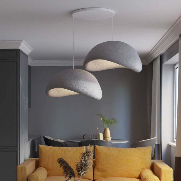 Suspension 2 abats jour Wabi Sabi Driftgrains - HANAH HOME