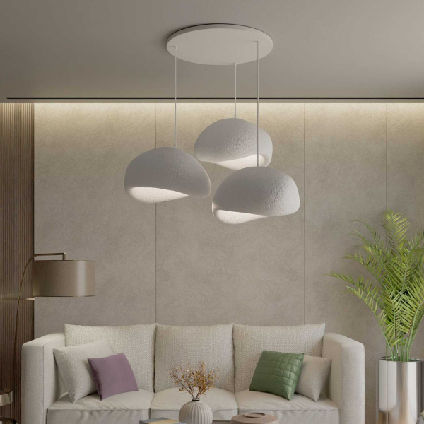 Suspension 3 abats jour Wabi Sabi Haze & Hues - 6