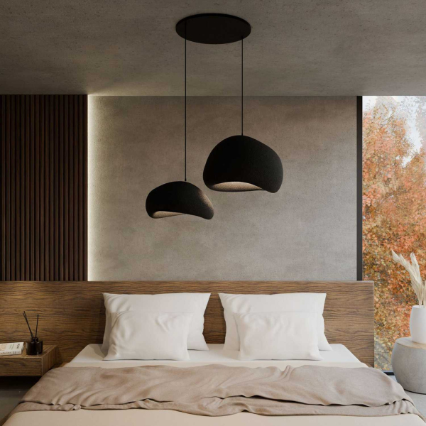 Suspension 2 abats jour Wabi Sabi Rawbends - HANAH HOME