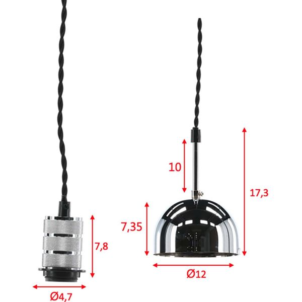 Suspension en acier Line - VEN-0238