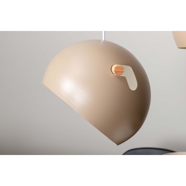 Suspension en acier Tubbie beige - 6