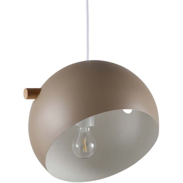 Suspension en acier Tubbie beige