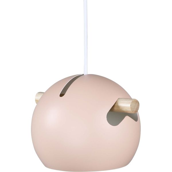 Suspension en acier Tubbie vieux rose - VEN-0184