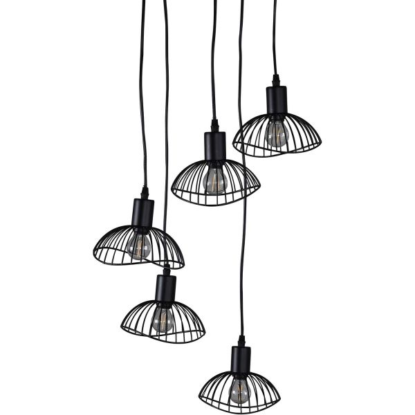 Suspension en acier abat-jour filaire Elsa