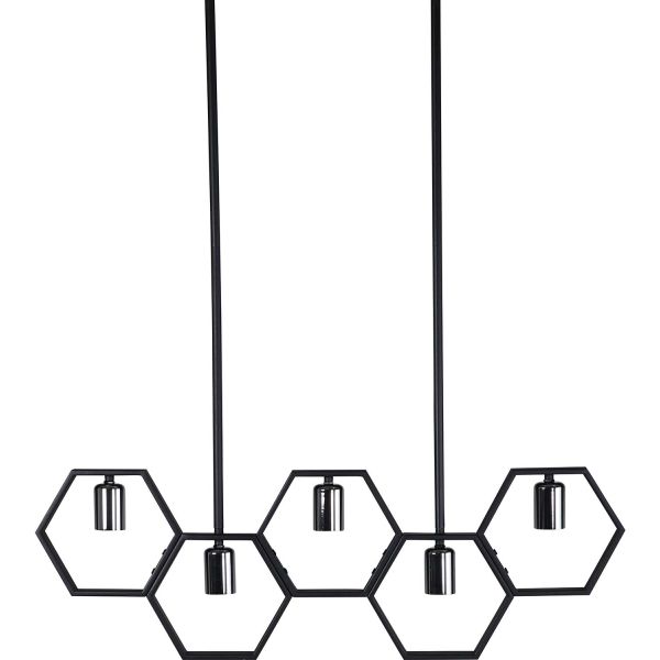 Suspension en acier  pour 5 ampoules Queen B - VEN-0211