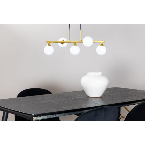 Suspension en acier et verre pour 5 ampoules Orb - Venture Home