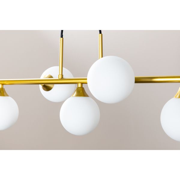 Suspension en acier et verre pour 5 ampoules Orb - 6