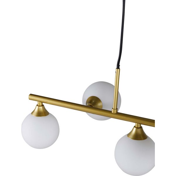 Suspension en acier et verre pour 5 ampoules Orb - 119